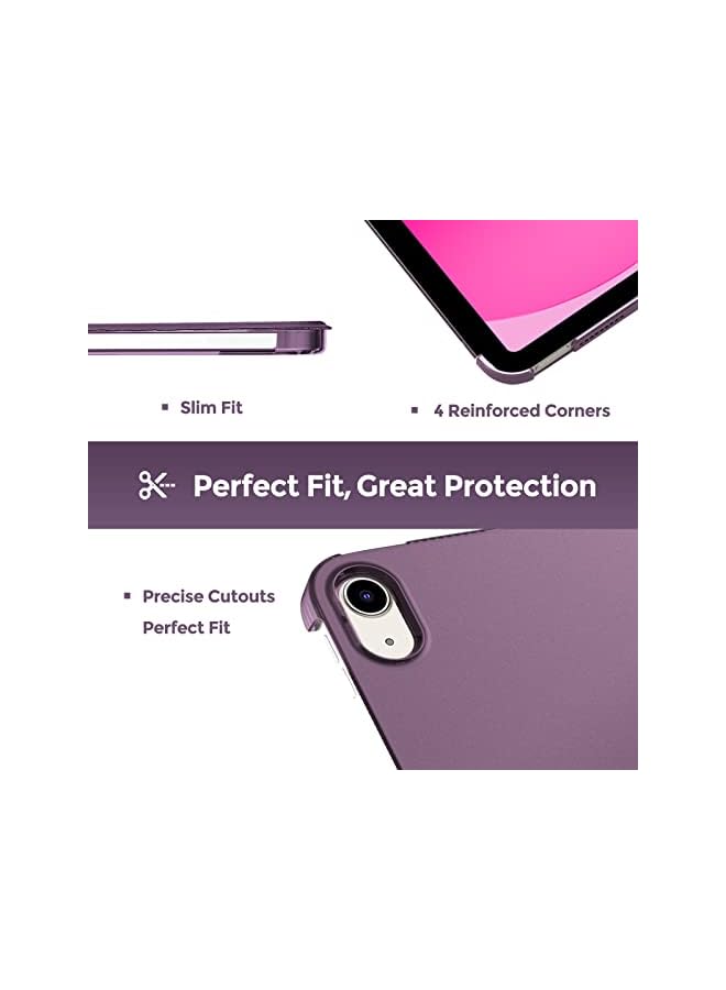 Procases For Ipad 10Th Generation Case 2022 Ipad 10.9 Inch Case, Ipad 10 Case Slim Stand Hard Shell Back Protective Smart Cover For 10.9” Ipad 10Th Gen 2022 Release A2696 A2757 A2777 -Purple - Image 5