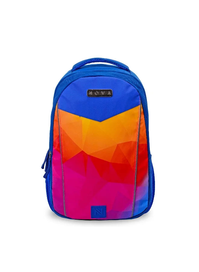 Nova Nova Color 18-Inch School Backpack | Large Capacity School Bag for Kids & Teens | Lightweight Multi-Compartment Backpack for School, Travel & Everyday Use | Unisex Student Backpack
