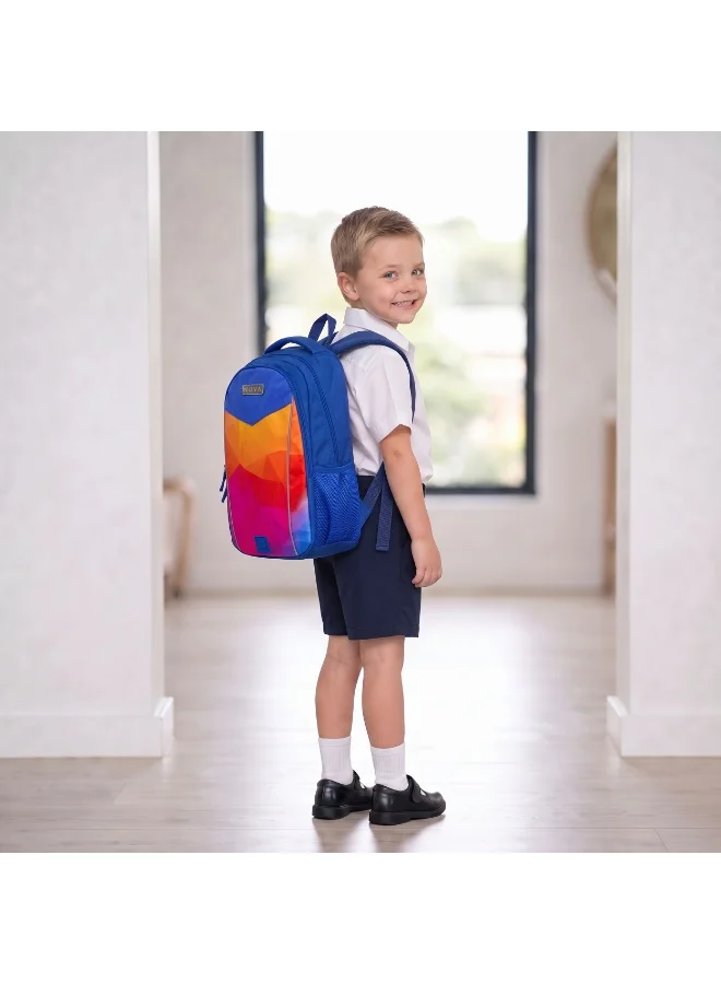 Nova Nova Color 18-Inch School Backpack | Large Capacity School Bag for Kids & Teens | Lightweight Multi-Compartment Backpack for School, Travel & Everyday Use | Unisex Student Backpack