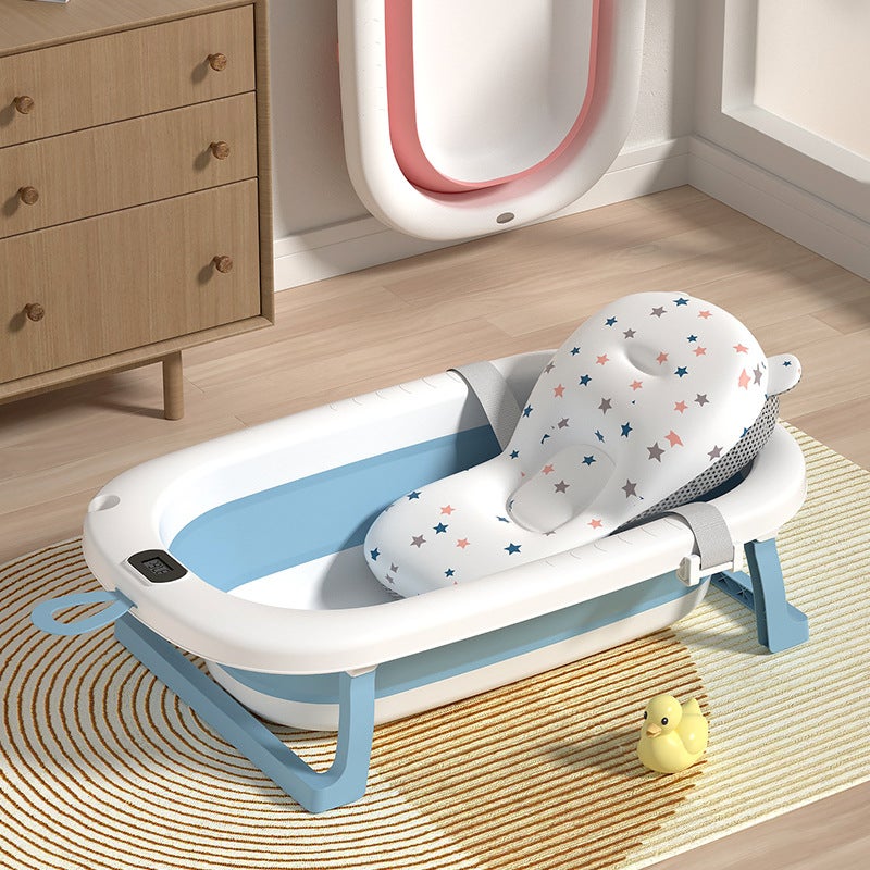 Baby Bath Tub Foldable Baby Lying Seat Large Bath Bucket Kids Home Bath Newborn Baby Bath Bucket - Image 2