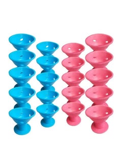 SYOSI 20 Pcs Silicone Hair Curlers Set,Magic Hair Rollers No Heat Hair Curlers- Easy Styling Sleep In Hair Curlers Creative DIY Styling Tools