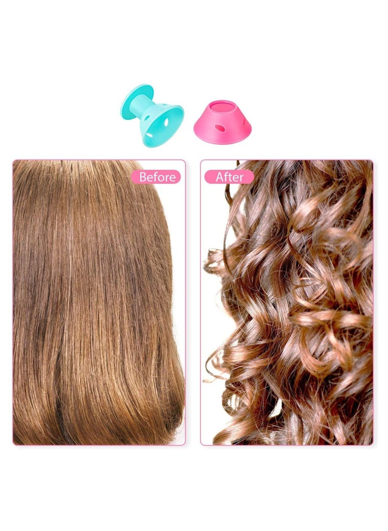 SYOSI - SYOSI 20 Pcs Silicone Hair Curlers Set,Magic Hair Rollers No Heat Hair Curlers- Easy Styling Sleep In Hair Curlers Creative DIY Styling Tools - Image 1