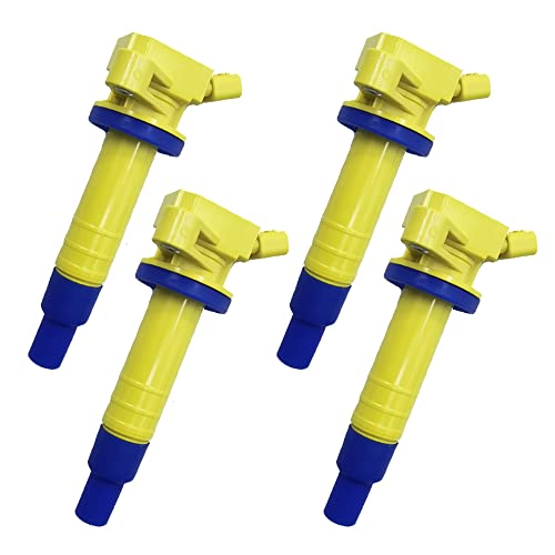 4PCS ARKAUTO HIGH PERFORMANCE IGNITION COIL 9091902239 90919T2006 90919T2002 9091902262 9008019015 UF247 C1249 FOR TOYOTA CELICA COROLLA MATRIX MR2SPYDER CHEVROLET PRIZM PONTIAC VIBE 18L L4 1ZZ 3ZZ