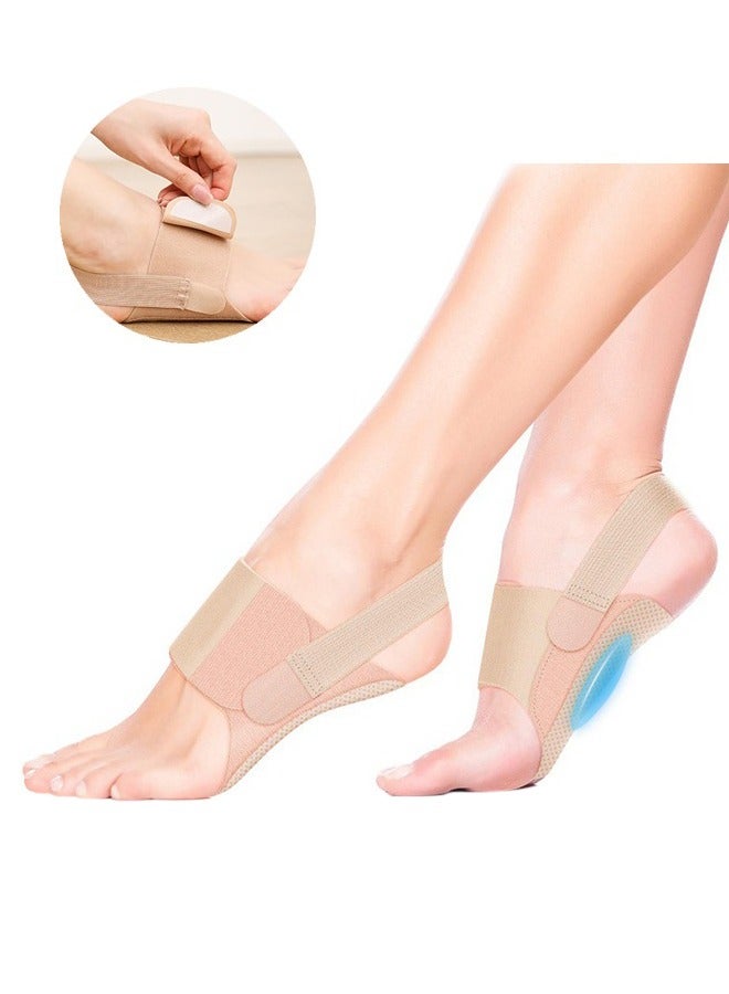 EELHOE Orthotic Arch Support, Foot Brace With Gel Inserts Insole, Fasciitis Relief Arch Support Orthopedic Foot Care Pads (Color) - Image 1