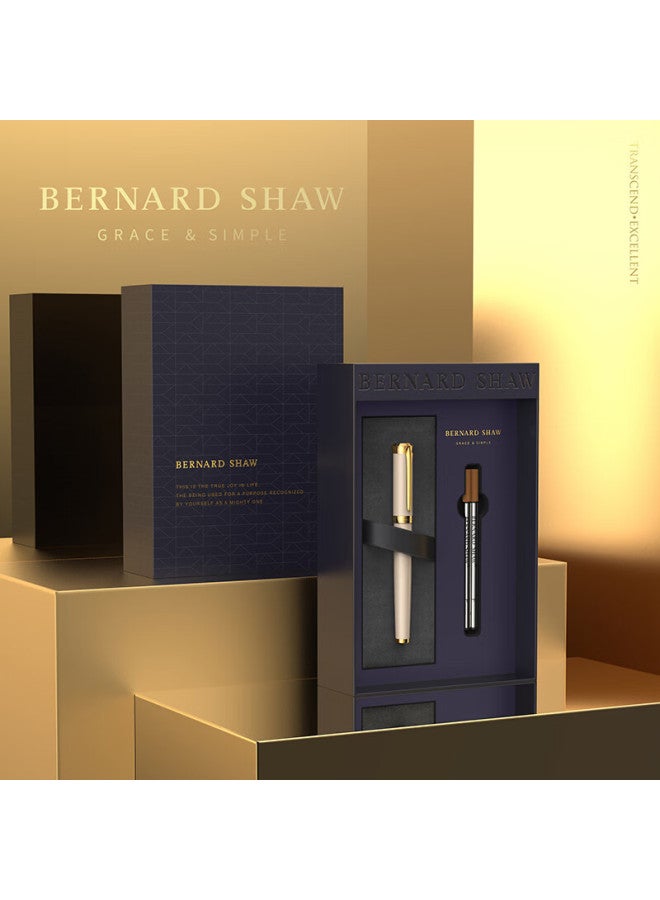Bernard Shaw Luxury Pearl Pen Gift Set - High-end Platonic White Refill, Premium Business Signature Pen For Adults, Birthday Present - Image 1