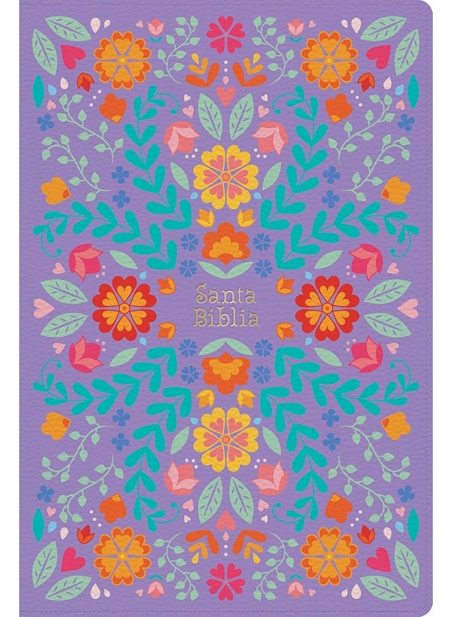 Rvr 1960 Biblia Letra Gigante, Floreada Símil Piel (Edición 2023): Santa Biblia - Image 1