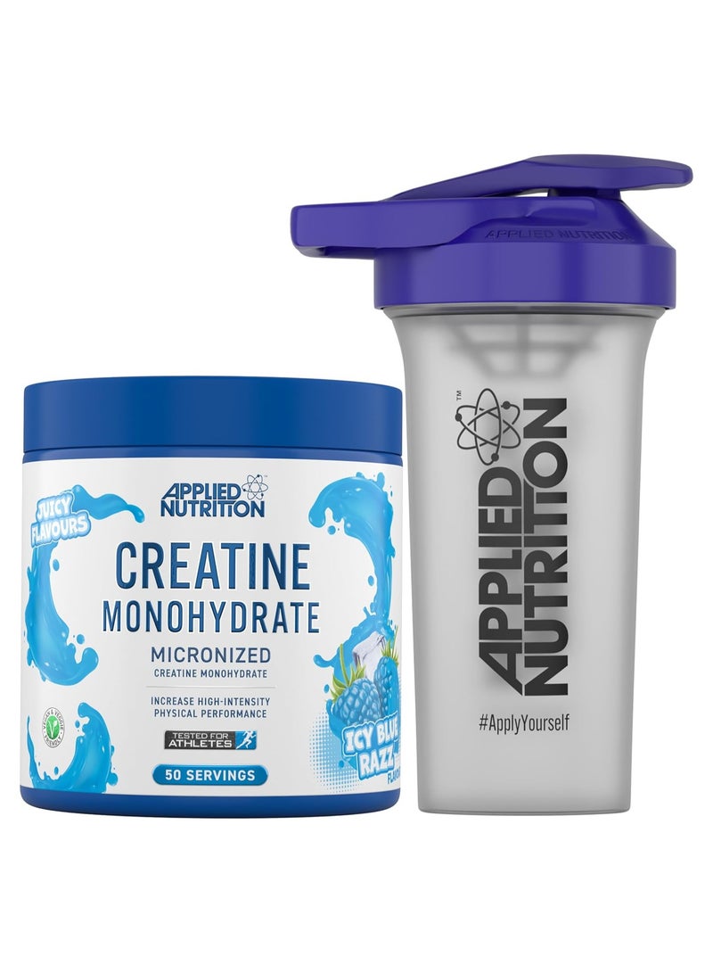 Applied Nutrition Creatine Monohydrate Micronized, Icy Blue Raz, 250 Gm - Image 1