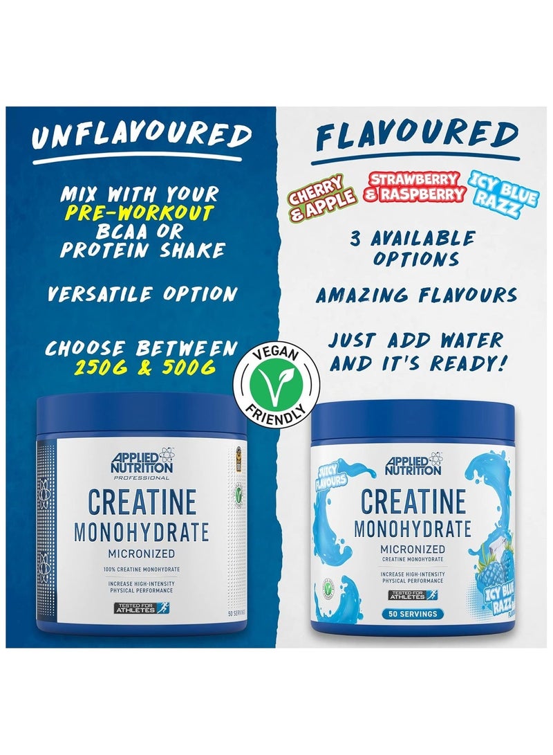 Applied Nutrition Creatine Monohydrate Micronized, Icy Blue Raz, 250 Gm - Image 5