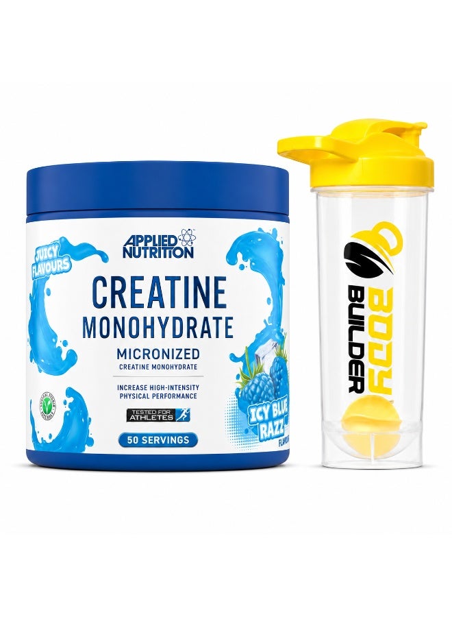 Applied Nutrition Creatine Monohydrate Micronized, Icy Blue Raz, 250 Gm - Image 1