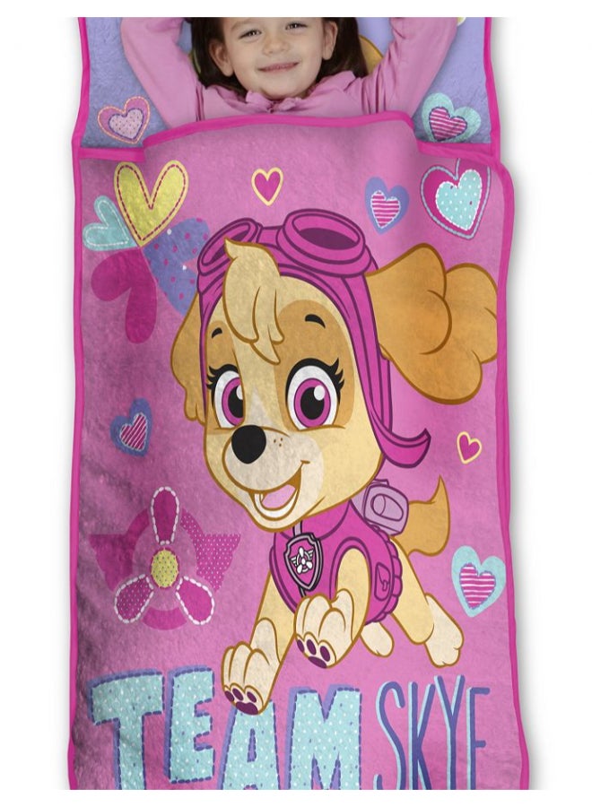 PAW PATROL Paw Patrol Team Skye Toddler Nap Mat Set - Includes Pillow and Fleece Blanket – Great for Girls Napping During Daycare or Preschool - Fits Toddlers, Pink  - Image 2
