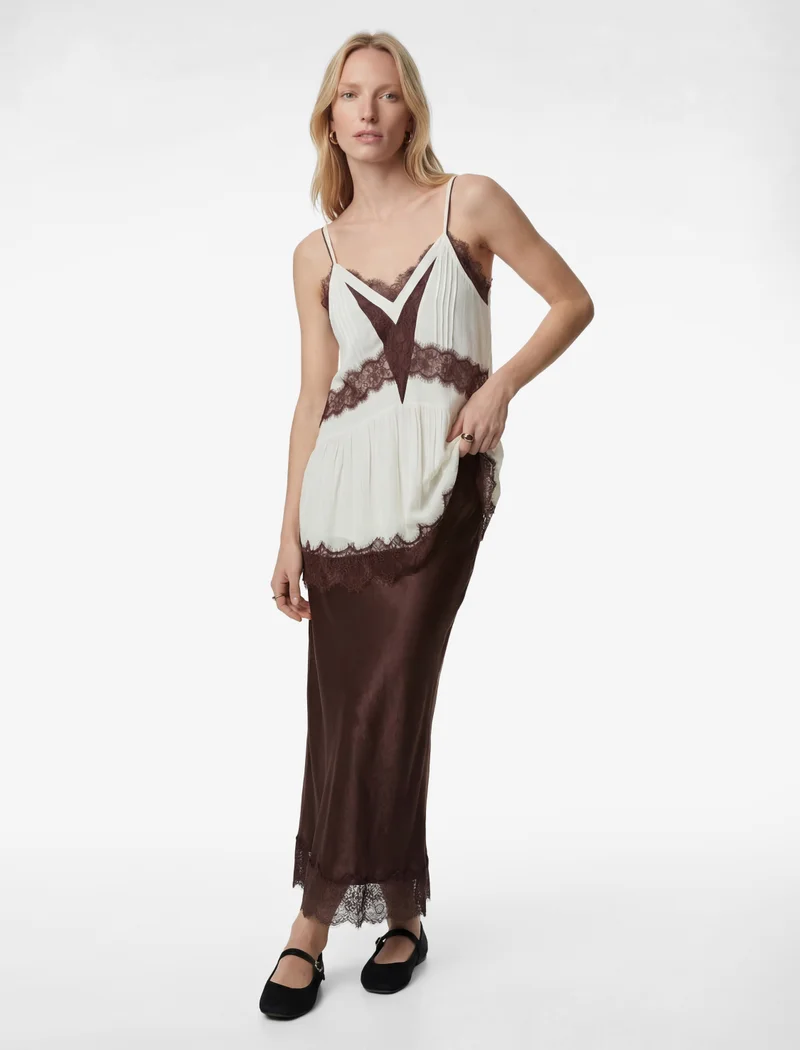 كوتون Satin Midi Skirt