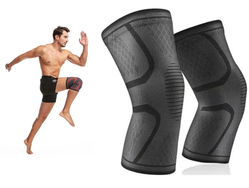 SCIENISH Heat insulation layer 2-Pack Sports Knee Pads Men's and Women's Knee Pads Running Knee Pads Medical Grade Knee Pads for Meniscus Tears, ACL, Arthritis, Joint Pain Relief. (XL, Black) Classic design alternatives - Image 1