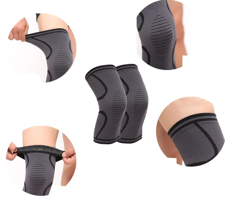 SCIENISH Heat insulation layer 2-Pack Sports Knee Pads Men's and Women's Knee Pads Running Knee Pads Medical Grade Knee Pads for Meniscus Tears, ACL, Arthritis, Joint Pain Relief. (XL, Black) Classic design alternatives - Image 4
