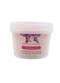 The Skin Concept Face Scrub - The Royal One - Handmade, All Natural, Vegan for Glowing Skin, Brightness, Scar Removal, Even Tone, Pore Cleansing, Tightening