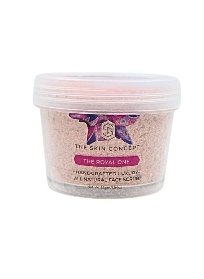 THE SKIN CONCEPT - The Skin Concept Face Scrub - The Royal One - Handmade, All Natural, Vegan for Glowing Skin, Brightness, Scar Removal, Even Tone, Pore Cleansing, Tightening - Image 1