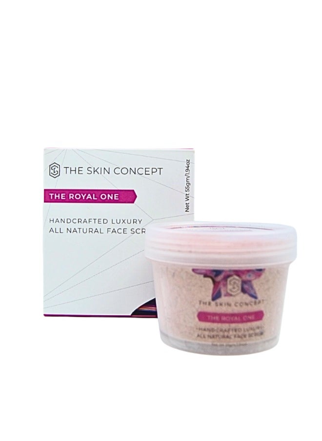 THE SKIN CONCEPT - The Skin Concept Face Scrub - The Royal One - Handmade, All Natural, Vegan for Glowing Skin, Brightness, Scar Removal, Even Tone, Pore Cleansing, Tightening - Image 1