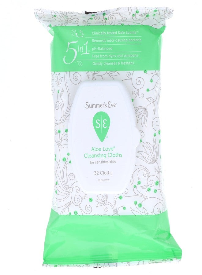 Summer's Eve Cleansing Cloths, Aloe Love, 32 ea - 2pc - Image 1