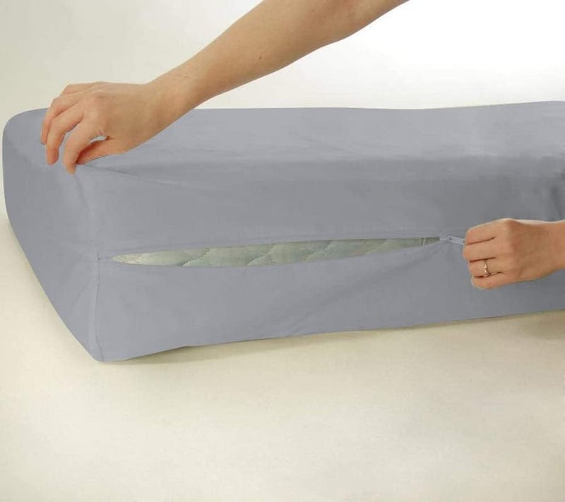 Edenwald All Around Waterproof Zipper Mattress CoverKing Size (78x72Inches)_with 6 Inch Drop,Zippered Mattress Encasement, Bed Cover, Six-Sided Mattress Cover,Grey Color Mattress Protector Cover - Image 4