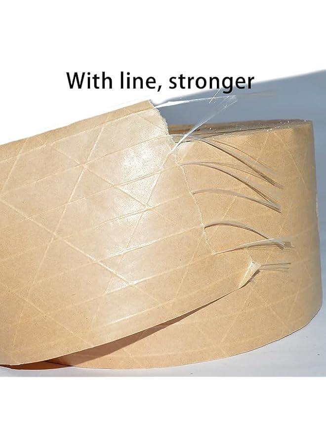 PROMASS promass Desktop Pink Water Activated Tape Dispenser with Reinforced Kraft Paper Gum Tape 1.88In x 55 Yards for Shipping, Carton and Box Sealing  - Image 3