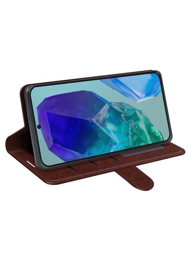 S-TOP Case For Samsung Galaxy M55 5G R64 Texture Horizontal Flip Leather Phone Case - Image 5