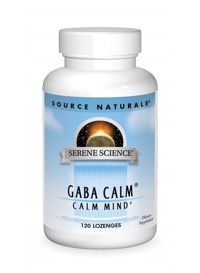 Source Naturals Serene Science, GABA Calm Quick Dissolving Peppermint Flavor - 120 Lozenges - Image 1
