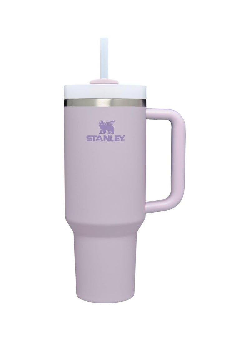 Stanley Quencher with Straw Cover H2.0 Flow State 40oz Orchid Stainless Steel Vacuum Insulated Tumbler with Lid, Straw and 1 Straw Stoppers for Water and Iced Tea, Cold Retention - Image 1