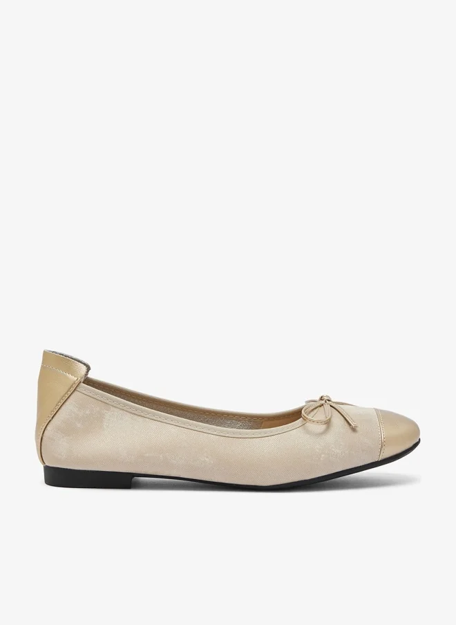Ginger Bow Detail Ballet Flats