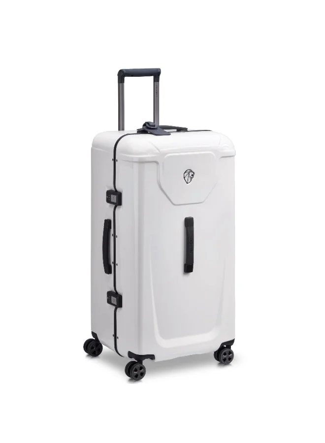 PEUGEOT Voyages 80 cm Hardcase 4 Double Wheel Check-In Luggage Trunk Trolley - White