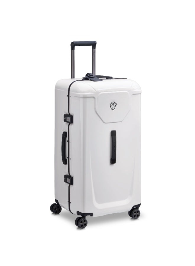 PEUGEOT Voyages 80 cm Hardcase 4 Double Wheel Check-In Luggage Trunk Trolley - White  - Image 2