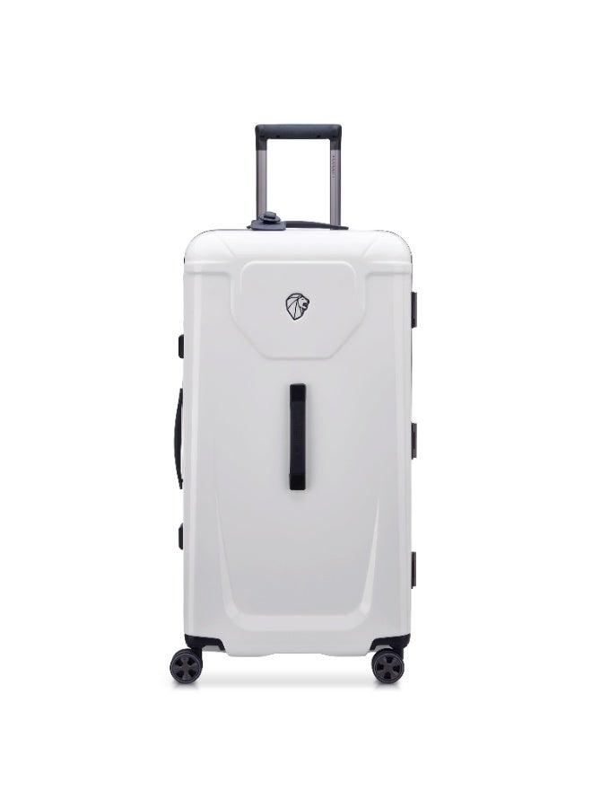 PEUGEOT Voyages 80 cm Hardcase 4 Double Wheel Check-In Luggage Trunk Trolley - White  - Image 1