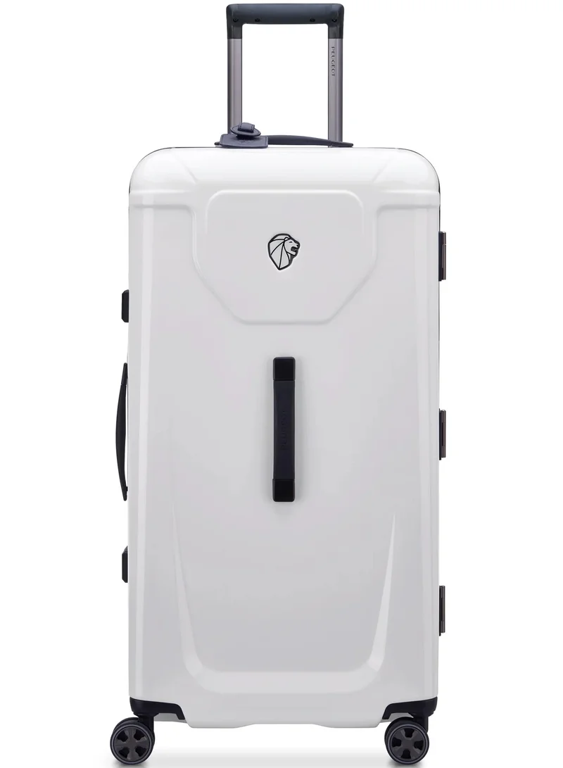 PEUGEOT Voyages 80 cm Hardcase 4 Double Wheel Check-In Luggage Trunk Trolley - White