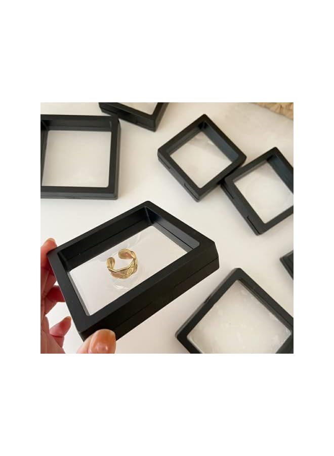 IAF of 8 Jewelry Organizer for Women,Sample Badge Display Box Suitable for Store Earrings, Necklaces and Rings Travel Jewelry Box Storage Case Gift for Women Girls - Image 3