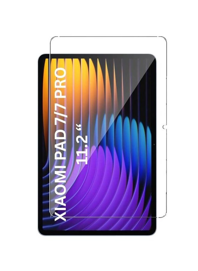 Tempered Screen Protector for Xiaomi Pad 7 and 7 Pro, 9H Hardness Tempered Glass, Bubble Free Easy Installation, Full Coverage And Anti Scratch Case Friendly- Clear
