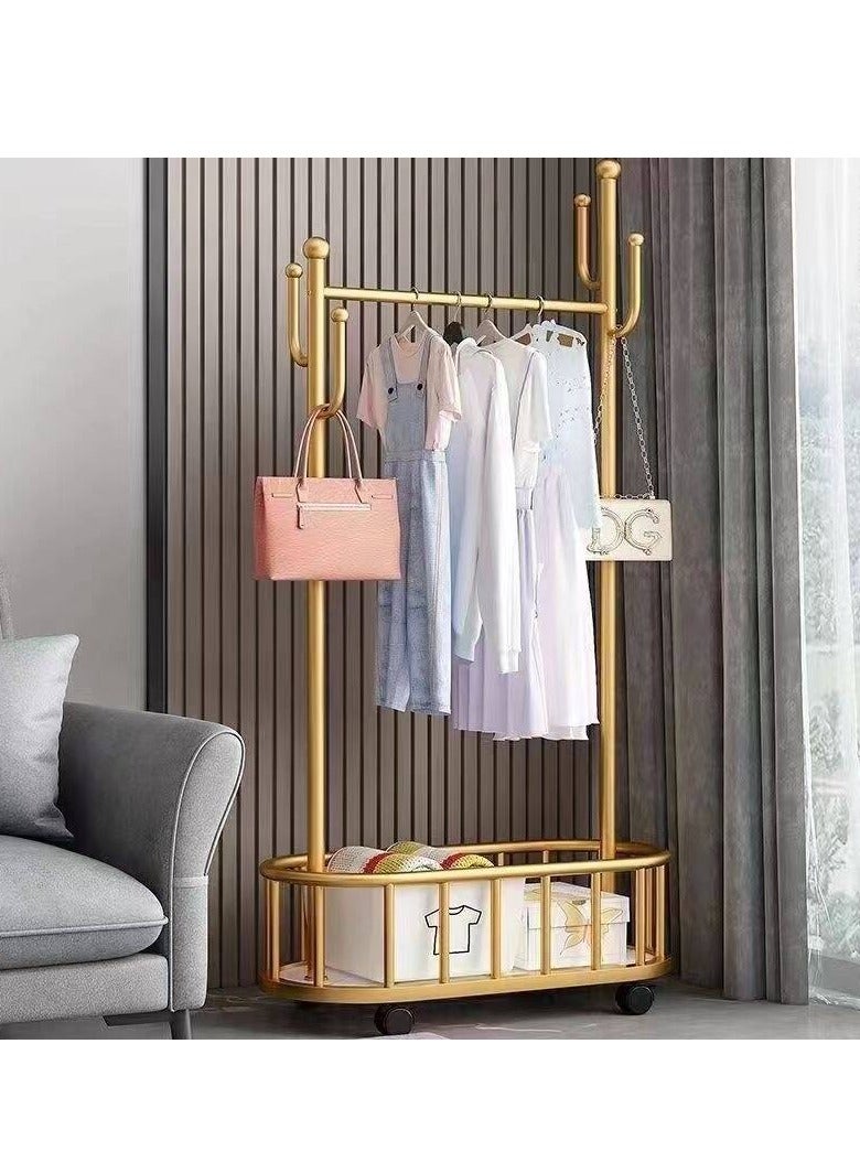 Beauenty Clothes Hanger Bedroom Hanging Standing Cloth Rack Household Storage Shelf Simple Clothes Drying Rack Home - Image 3