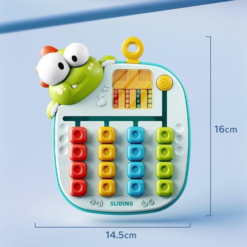 Brand Conquer Kids Montessori Slide Puzzle Game I Colour & Pattern Matching Learning Toys for Kids 4-8 Years I Birthday Gift I Preschool Educational Activity Toy Animal Series (Slide Puzzle Game) - Image 4