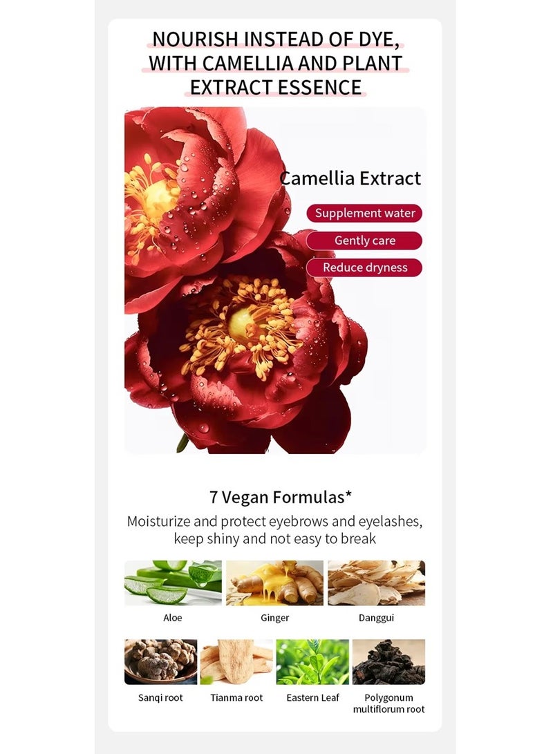 إيكونساين مجموعة صبغ الرموش والحواجب من آيكون ساين - 3 درجات ألوان جاهزة (أسود، بني، بني فاتح) - تركيبة لطيفة تدوم طويلًا مع جل مغذي - مجموعة صبغ الرموش والحواجب احترافية وسهلة الاستخدام - Image 5