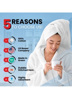 Infinitee Xclusives Infinitee Xclusives Premium Cotton Bath Towels Set of 2, 27 x 54 Inches (70 cm x 140 cm) Soft, Highly Absorbent, Quick Dry Towels - Perfect Towels for Bathroom, Gym, Spa & Hotel (Red)  - Image 2