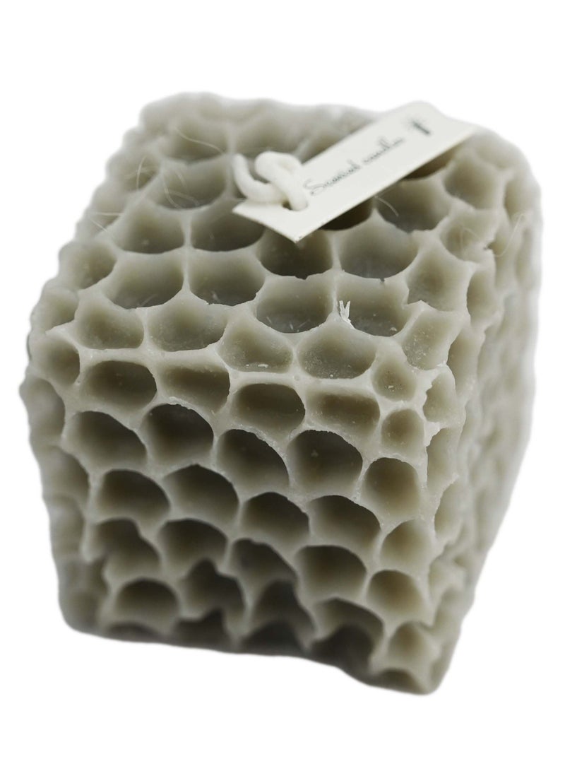 Square Honeycomb Scented Candle Blackberry Basil/ Fruit Scented Candles for Home Decoration/ Fruity Candles with Smell/ Aromatic Candles/ Soy Wax Candles/ Shaped Candles Scented for Decoration - Image 2