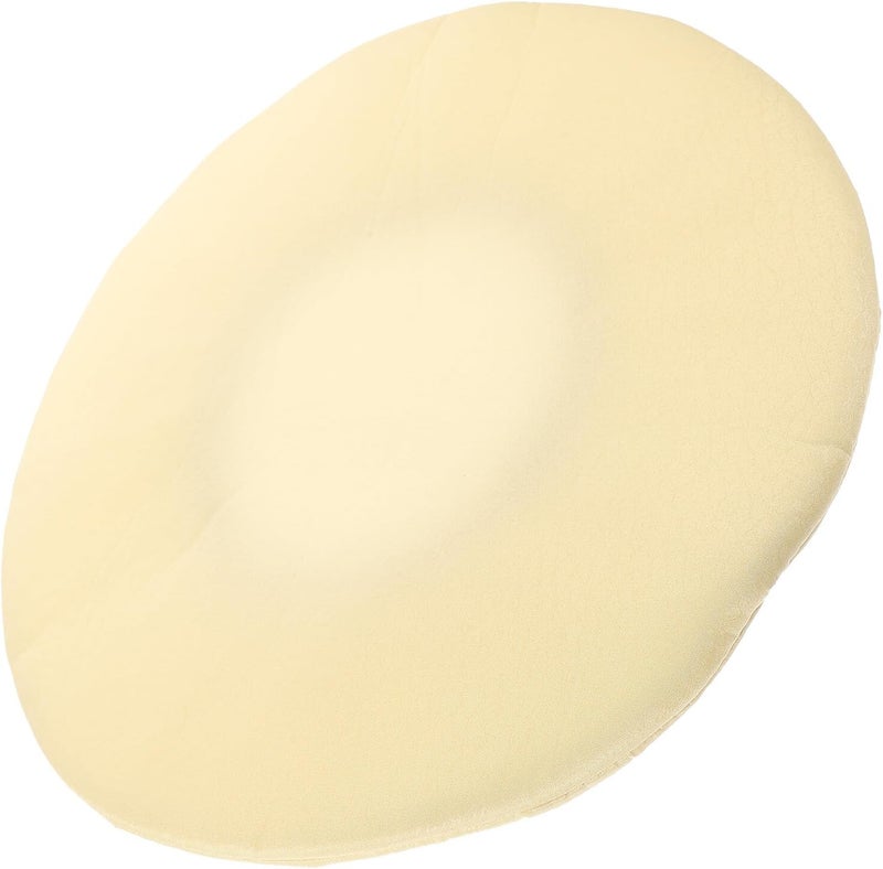 STAHAD Stretchable Round Stool Cover for Bar Chairs Elastic Fit Protector with Smooth Beige Fabric Washable and Seat Cover for Home Restaurant Wedding and Party Use - Image 1
