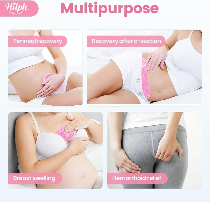 هيلف حزم تبريد وتجميد للمنطقة العجزية من Hilph مع 24 غلافًا قابلًا للتخلص لفترة ما بعد الولادة - Image 5