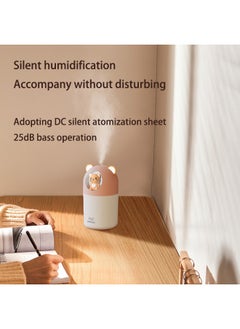 Generic Mini Humidifier for Bedroom, Portable Essential Oil Diffuser, 300ml Cute Cat Doll Design Humidifier, LED Light, Smart Ultrasonic Technology, Bedroom Baby Travel Desktop Home Office  - Image 3
