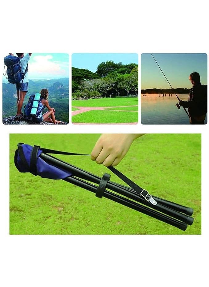HETVIN Hetvin Camping Folding Stool Portable 3 Legs Chair Tripod Seat for Outdoor Hiking Fishing Picnic Travel Beach BBQ Garden Lawn with Strap Oxford Cloth Multicolor  - Image 5