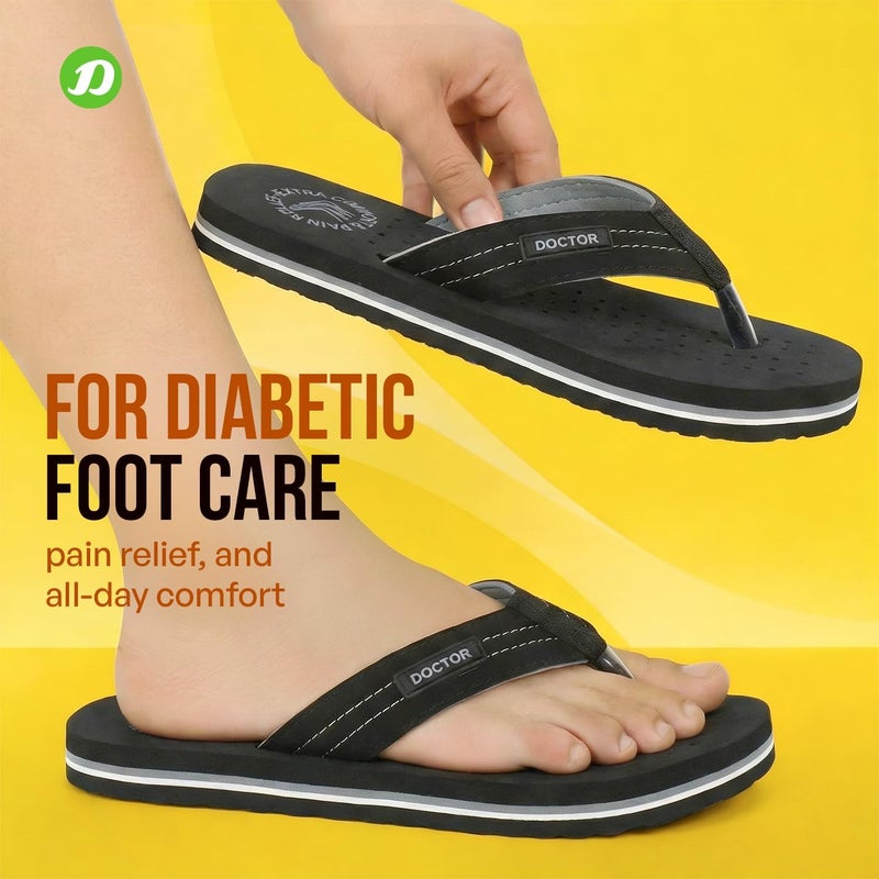 DOCTOR EXTRA SOFT دكتور إكسترا سوفت شبشب عناية تقويمية وراحة لمرضى السكري شبشب دكتور، شباشب، وسادة، زحافات وشبشب منزلي للرجال والأولاد فائق النعومة D-28 - Image 5