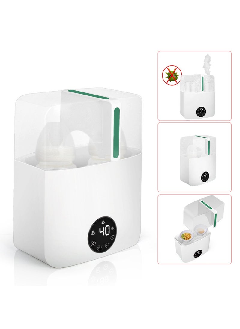 XiuWoo 3 in 1 Electric Baby Bottle Sterilizer, Large Capacity Bottle Dryer, Universal Steam Bottle Sanitizer Clean, Bottle Storage, Steam Sterilization Machine, Food Heater, Bottle Warmer with LED Display  - Image 1