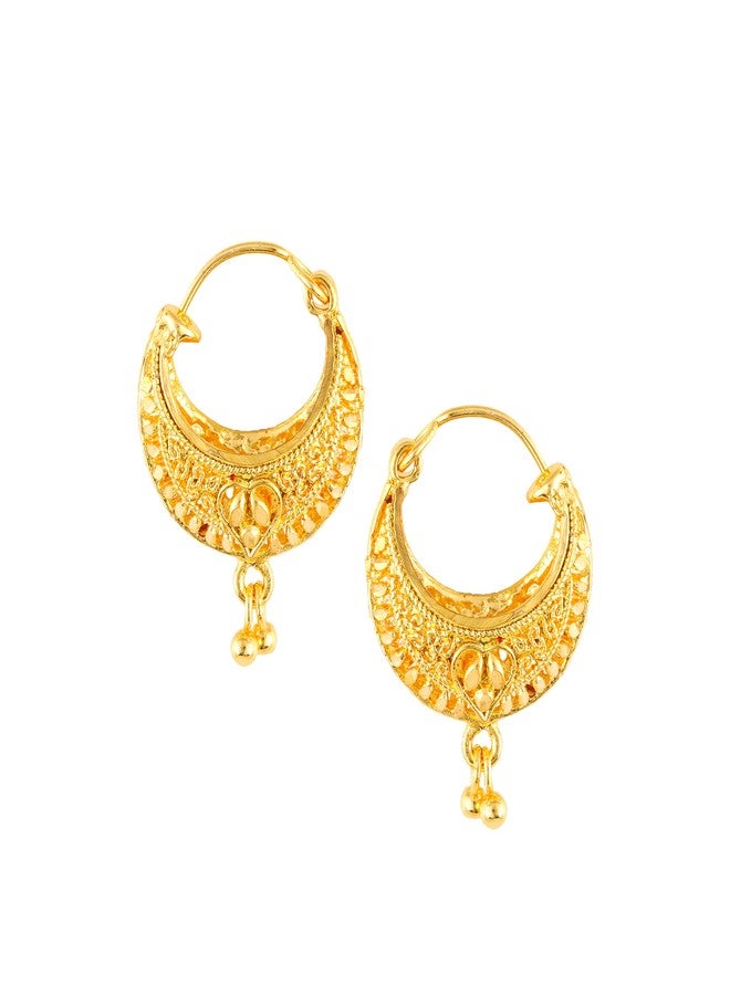 MEENAZ Traditional Temple 1 One Gram Gold 18k Copper Brass Ruby Meenakari South Indian Screw Back Studs Earrings Combo Set Pack Tops Stud For Women girls Latest -Ear rings combo-M120 - Image 2