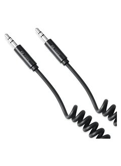Zoook ZF-AUXC - Coiled Aux Cable ith Gold Plated Connectors 1.8m - Black  - Image 5