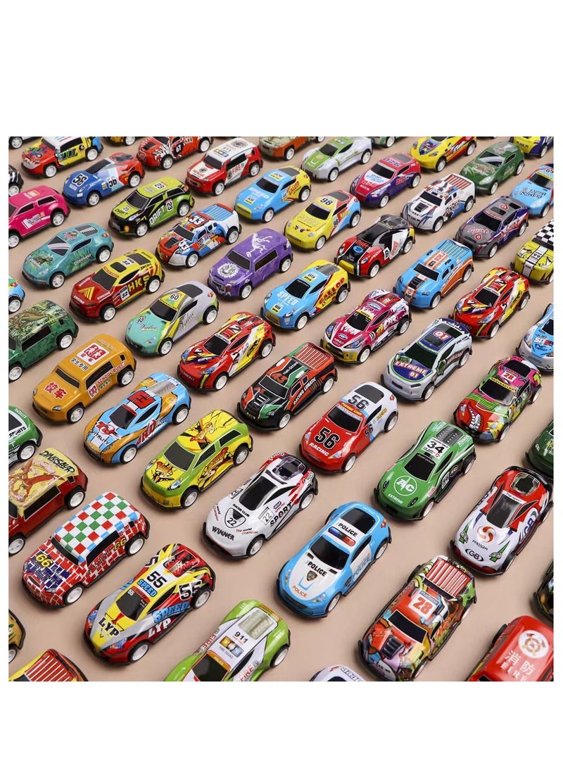 مودل 50 قطعة من سيارات السحب للخلف بأشكال متعددة مع صندوق تخزين - Image 2