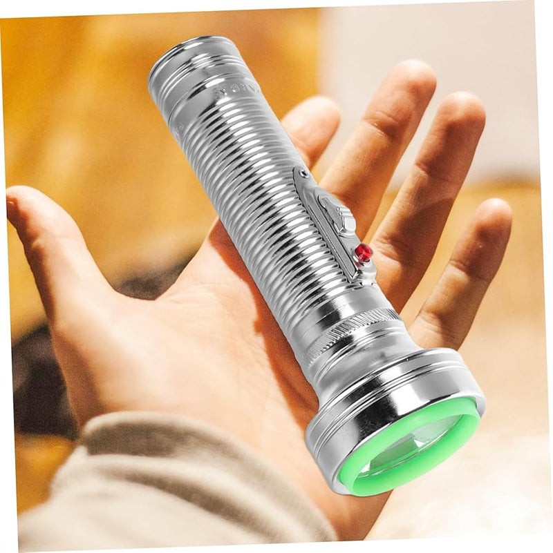 Vintage Portable Iron Torch Flashlight Retro Handheld Light Antique Design No Batteries - Image 5