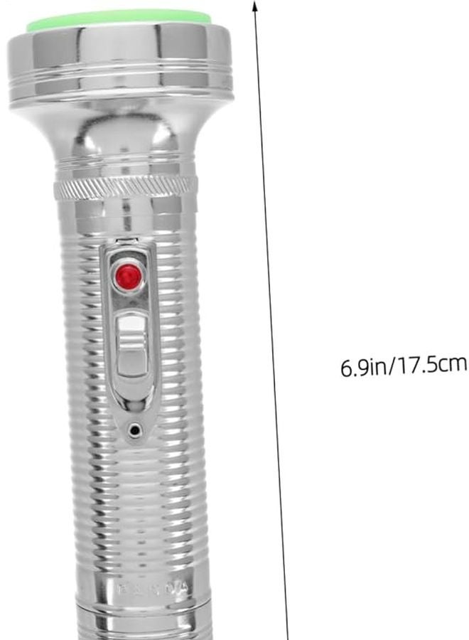 Vintage Portable Iron Torch Flashlight Retro Handheld Light Antique Design No Batteries - Image 3