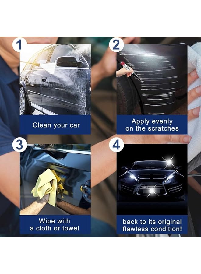 Excefore Car Touch Up Paint Scratch Repair Pen - Automotive Paint Scratch Remover For Vehicles, Car Scratch Remover For Minor Scratches, Touch Up Paint For Cars Paint Scratch Repair (3Pcak,Blcak) - Image 4